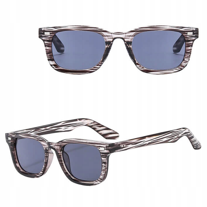 OKULARY PRZECIWSŁONECZNE filtr UV400 zebra damskie męskie +ETUI+ŚCIERKA