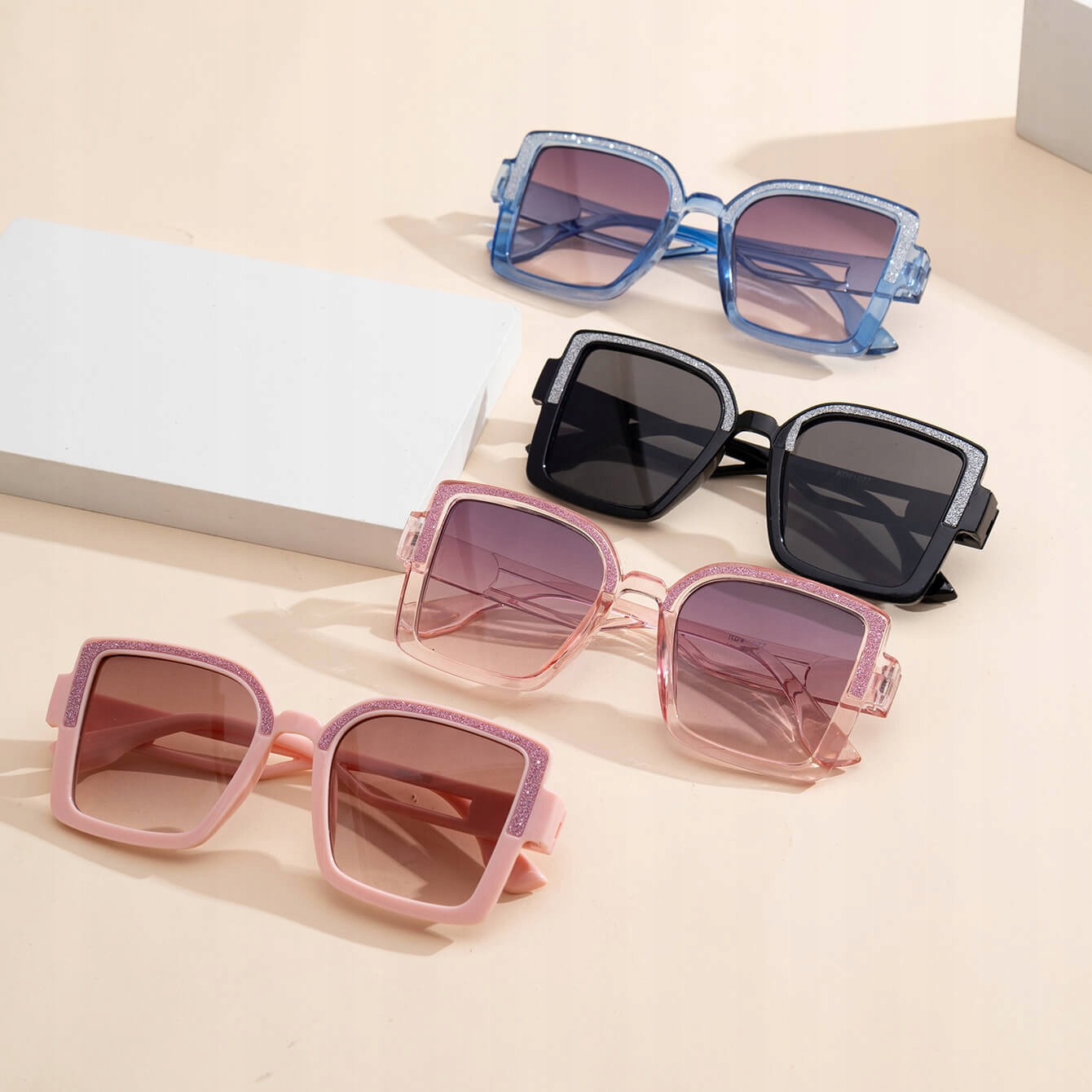 Dziecięce Okulary przeciwsłoneczne DLA DZIEWCZYNKI dzieci + ETUI