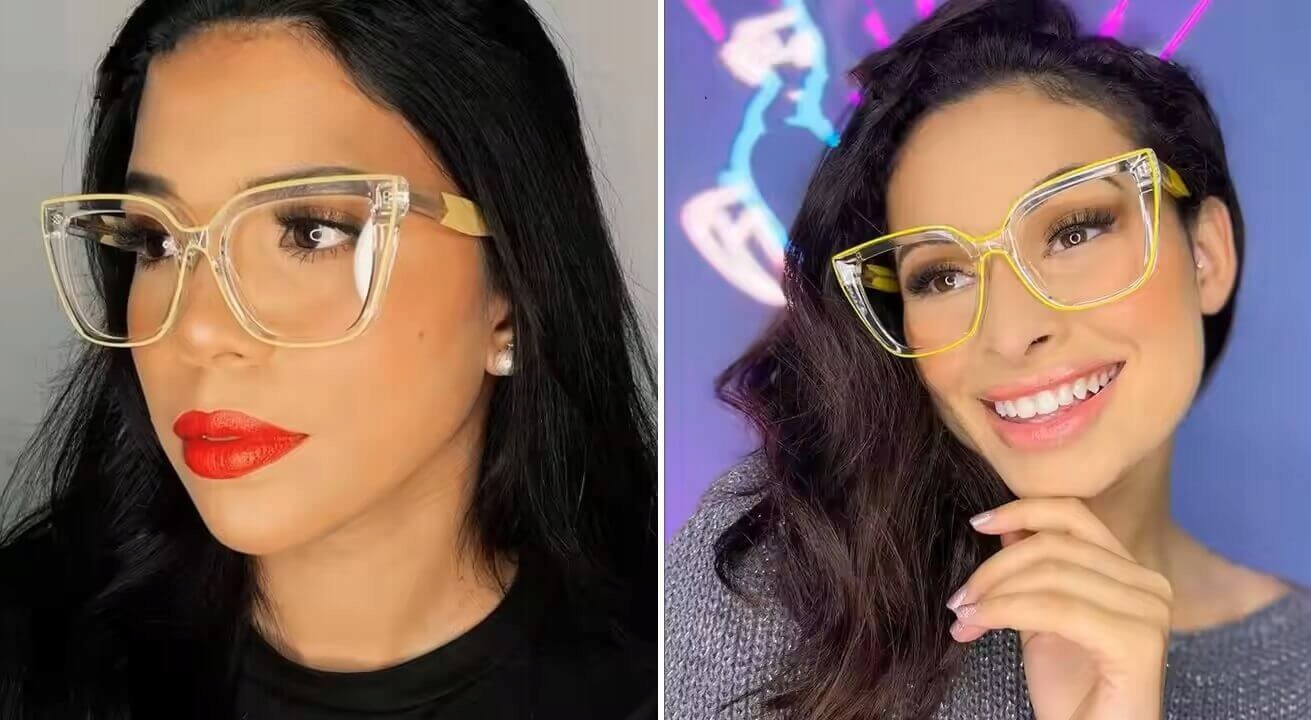 SOLIDNE Damskie Okulary Zerówki do KOMPUTERA Blue Light OPRAWKI Teleskopy