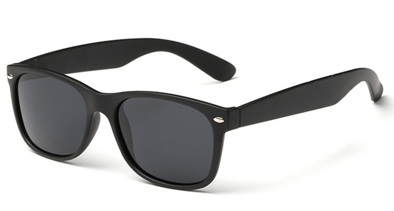 OKULARY z POLARYZACJĄ UNISEX NERDY czarne MATOWE PRZECIWSŁONECZNE UV400