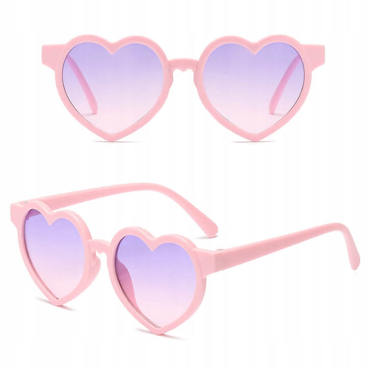 Dziecięce Okulary przeciwsłoneczne SERCE dla DZIEWCZYNKI dzieci + ETUI