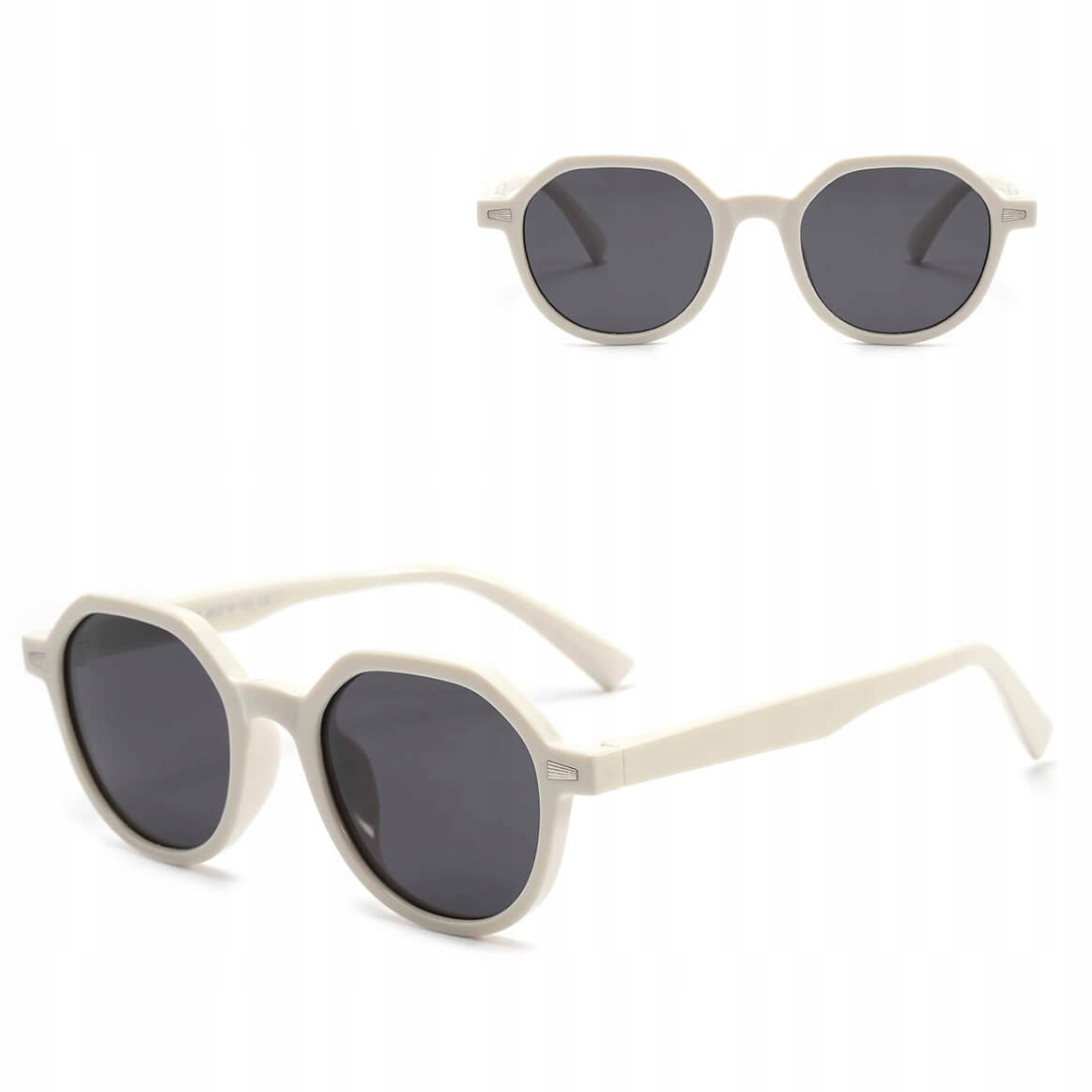 Dziecięce 5-8 lat Okulary przeciwsłoneczne z Polaryzacją dla dzieci BIAŁE