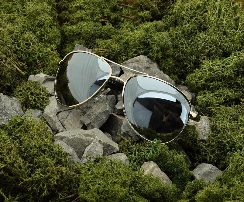 PILOTKI Okulary POLARYZACYJNE LUSTRZANKI Uniseks PRZECIWSŁONECZNE UV400 Męs