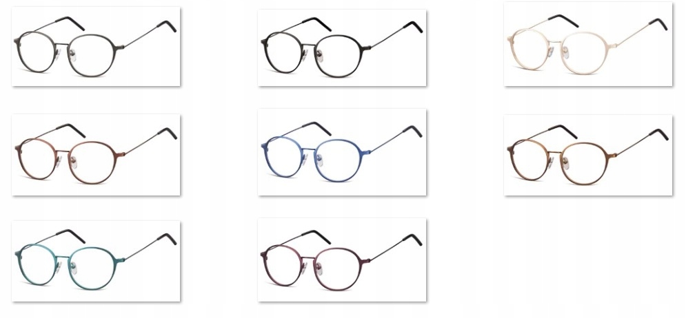 Lenonki zerowki Oprawki okulary korekcyjne 971C br