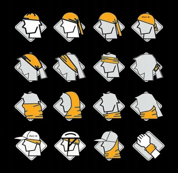 CHUSTA Bandama komin TERMOAKTYWNA kominiarka JOKER FACE