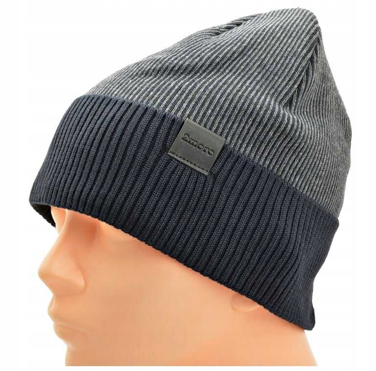 Męska CZAPKA ZIMOWA L/XL Akryl - na zimę - POLAR