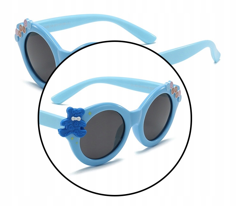 Dziecięce 3-6 lat gumowe Okulary przeciwsłoneczne UV z Polaryzacją Dzieci