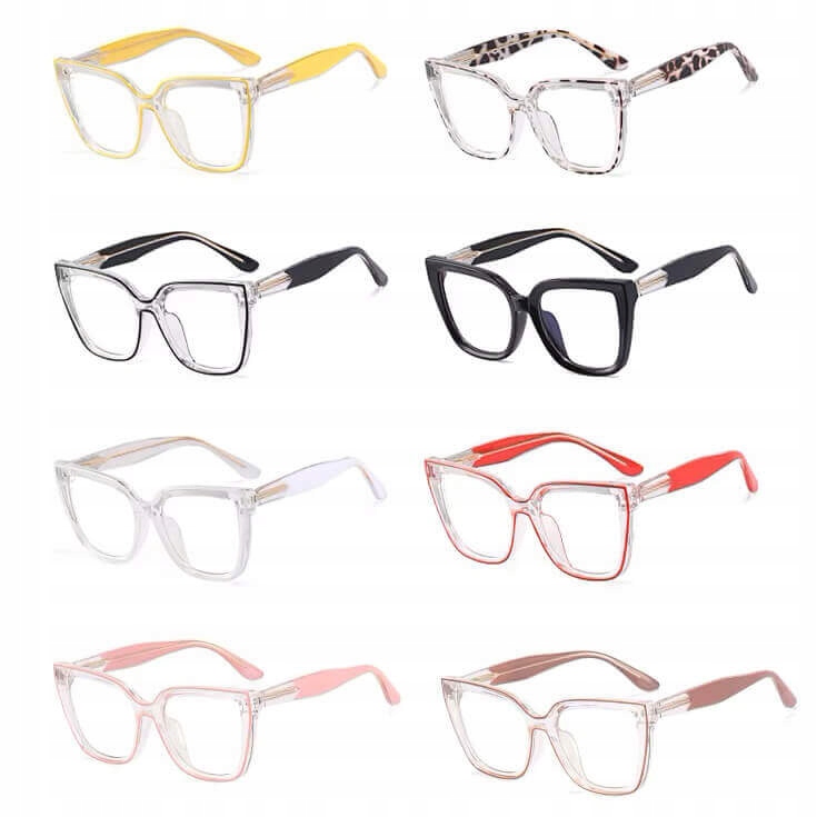 SOLIDNE Damskie Okulary Zerówki do KOMPUTERA Blue Light OPRAWKI Teleskopy