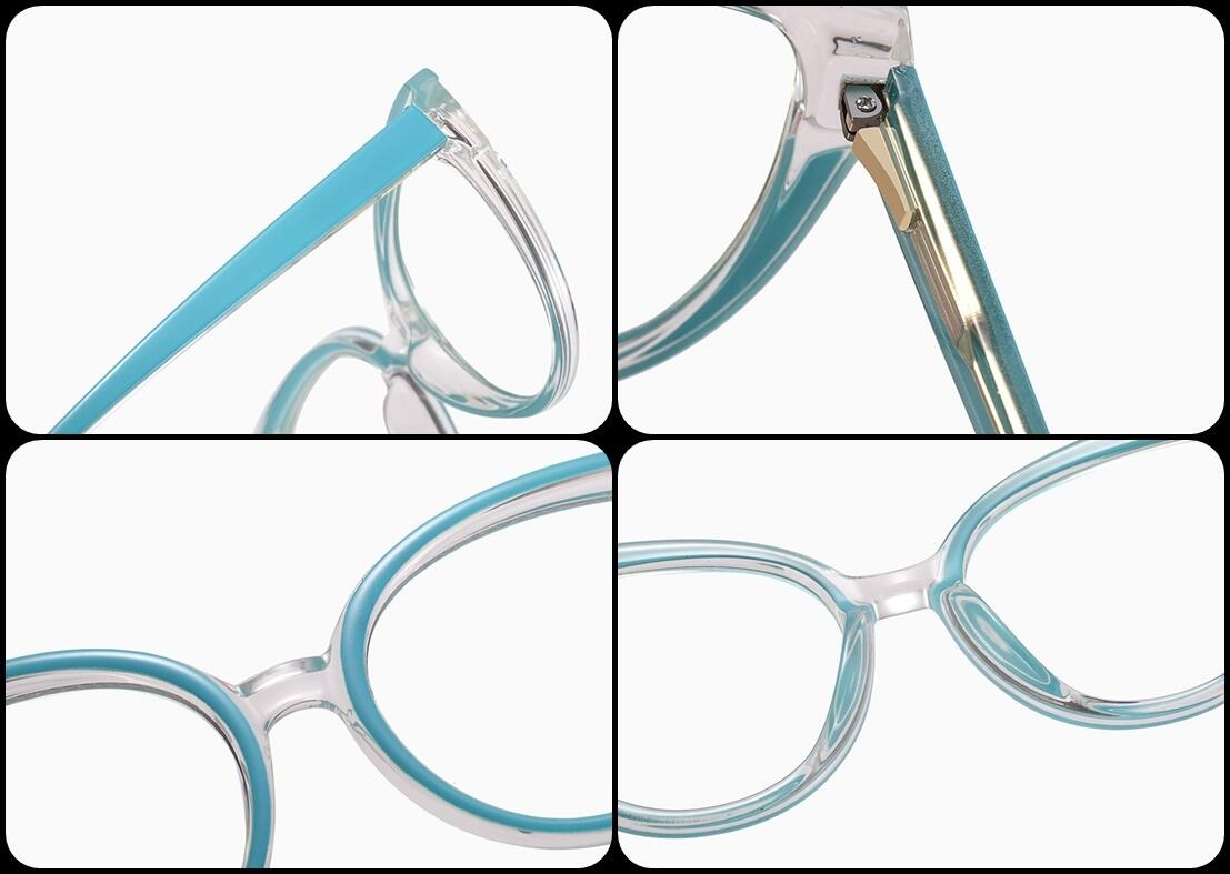 SOLIDNE Damskie Okulary Zerówki do KOMPUTERA Blue Light UV OPRAWKI Flexy OC