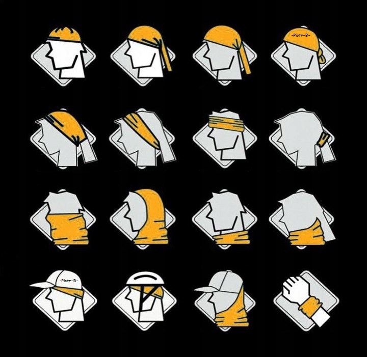 CHUSTA Bandama chusta komin Elastyczny maska TWARZ