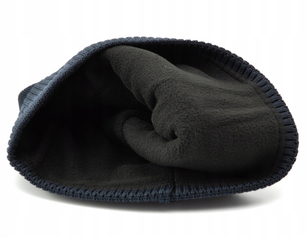 Męska CZAPKA ZIMOWA L/XL Akryl - na zimę - POLAR CIEPŁA i ELASTYCZNA