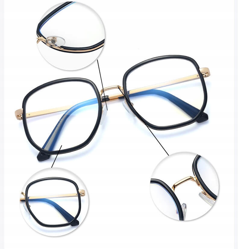 SOLIDNE Damskie Okulary Zerówki do KOMPUTERA Blue Light OPRAWKI Teleskopy