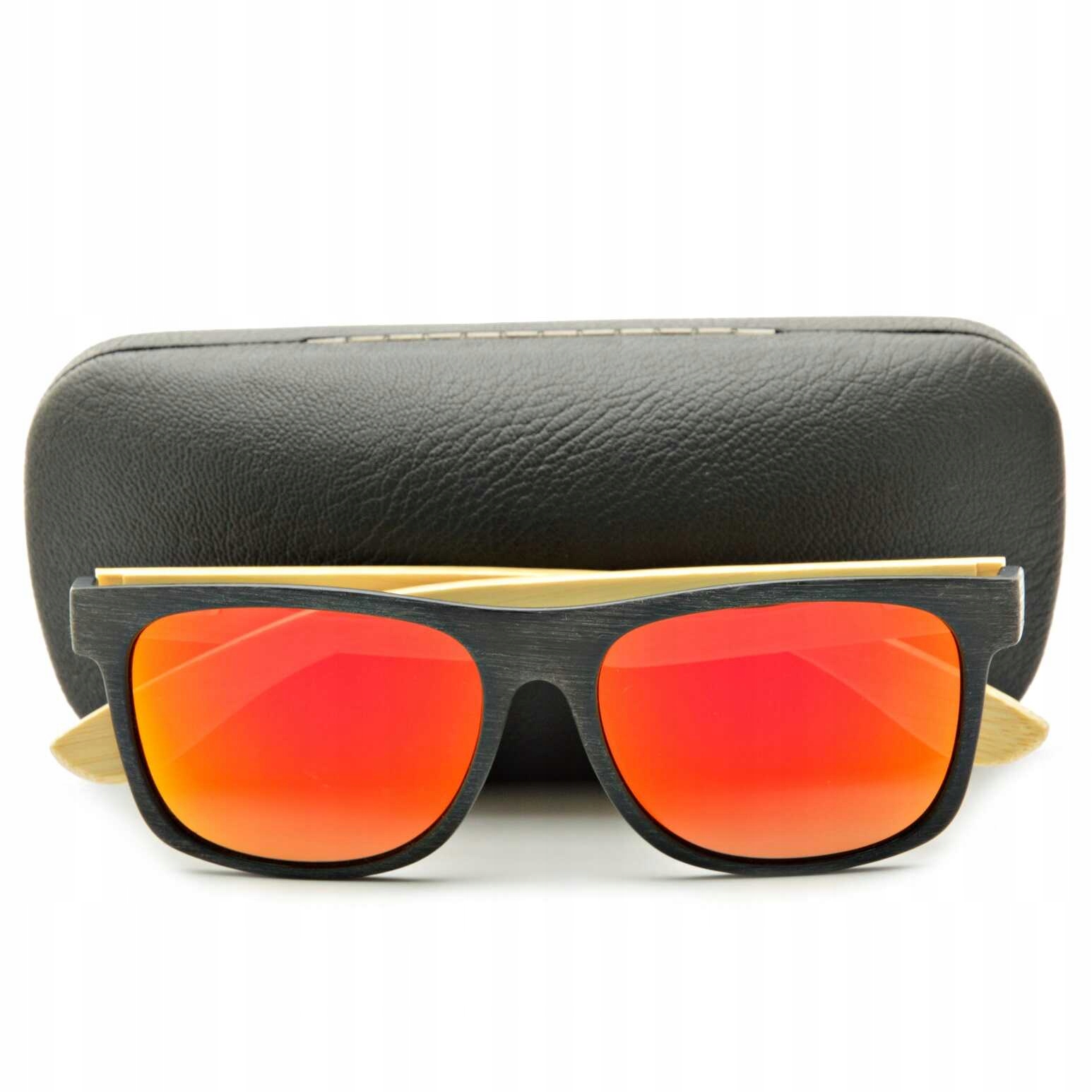 Drewniane Okulary POLARYZACJA NERD Przeciwsłoneczn marki ESTILLO + GRATISY