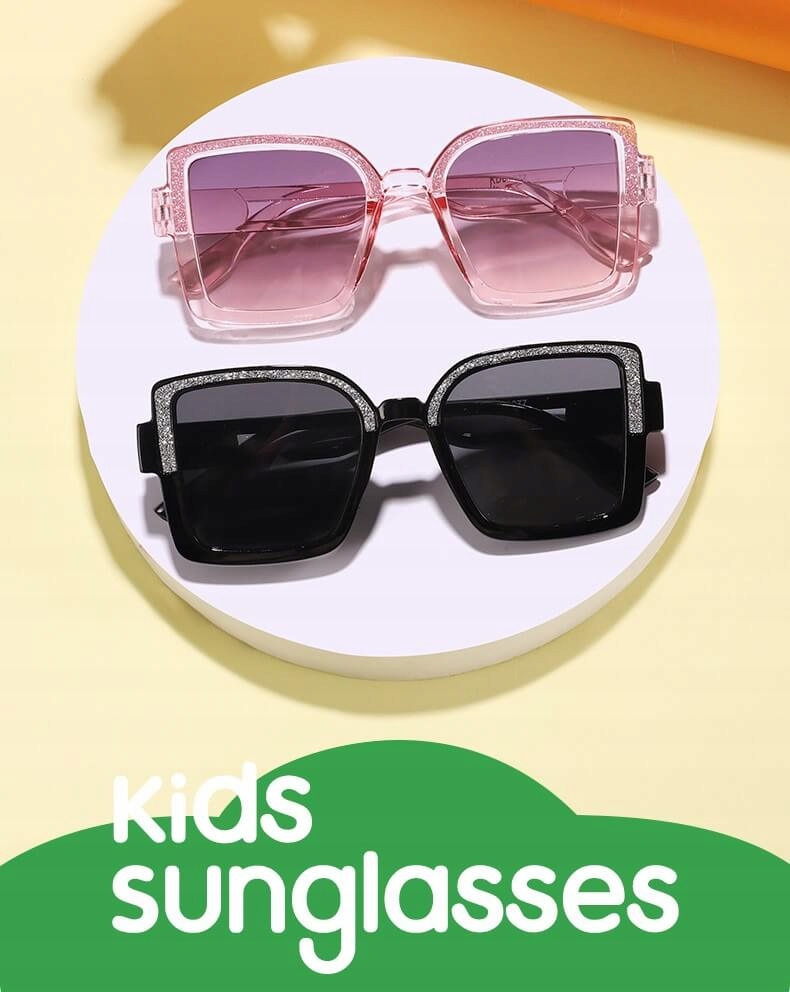 Dziecięce Okulary przeciwsłoneczne DLA DZIEWCZYNKI dzieci + ETUI