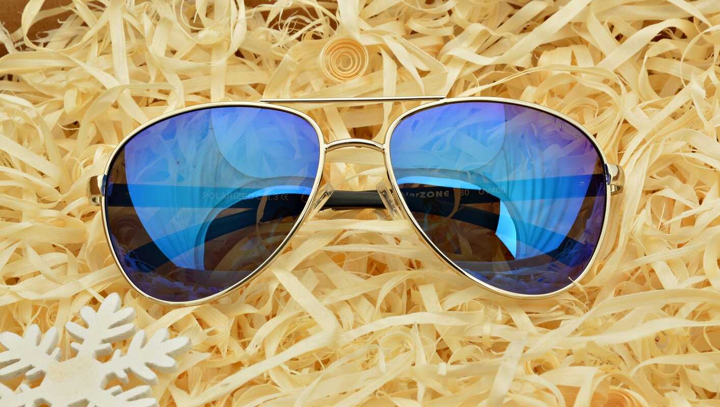 Okulary Aviator POLARYZACYJNE LUSTRZANKI Uniseks PRZECIWSŁONECZNE UV400