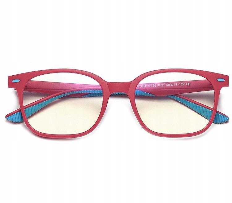 Dziecięce okulary do Komputera BLUE LIGHT ochronne JUNIOR + ETUI + SZMATKA