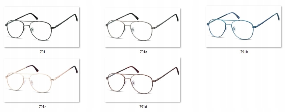 OPRAWKI Pilotki Aviator Korekcyjne Zerówki Okulary Męskie Damskie + Gratisy