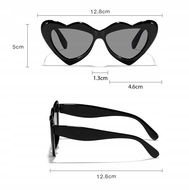 Dziecięce Okulary przeciwsłoneczne SERCE dla DZIEWCZYNKI dzieci + ETUI