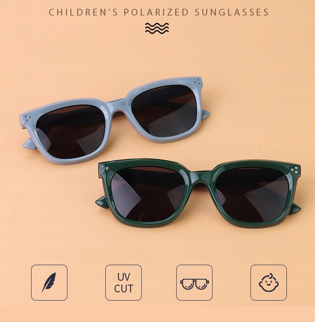Dziecięce 5-9 lat Okulary przeciwsłoneczne z Polaryzacją dla dzieci RÓŻOWE