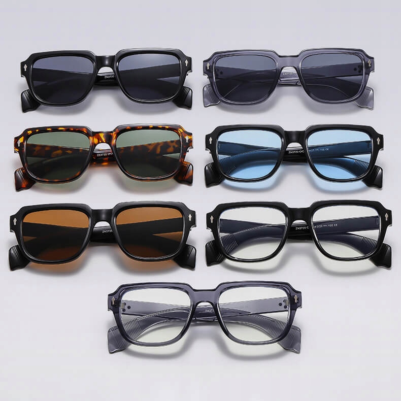 OKULARY PRZECIWSŁONECZNE filtr UV400 szare damskie męskie + ETUI + ŚCIERKA