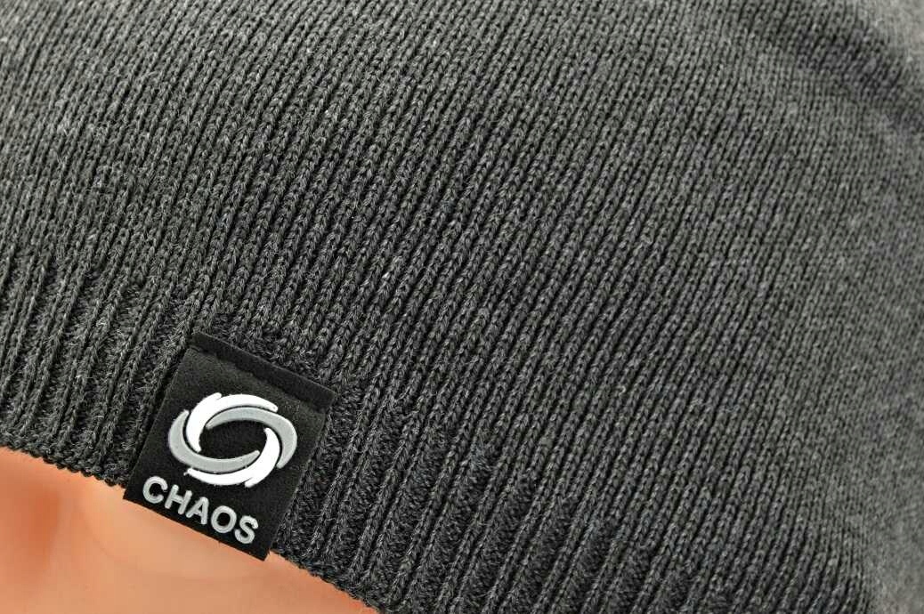 Męska CZAPKA ZIMOWA L/XL Akryl - na zimę GRAFIT