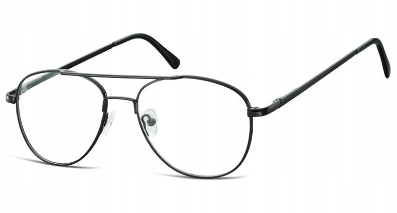 OPRAWKI Pilotki Aviator Korekcyjne Zerówki Okulary Męskie Damskie + Gratisy