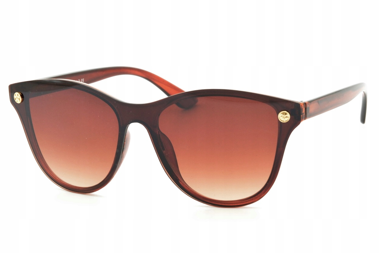 OKULARY PEŁNE Nerd Półokrągłe PRZECIWSŁONECZNE