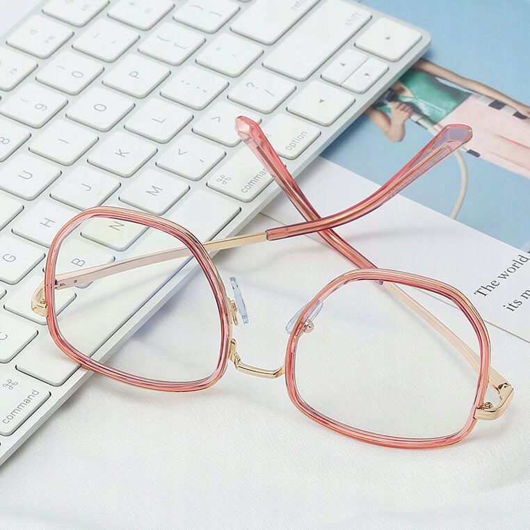 SOLIDNE Damskie Okulary Zerówki do KOMPUTERA Blue Light OPRAWKI Teleskopy