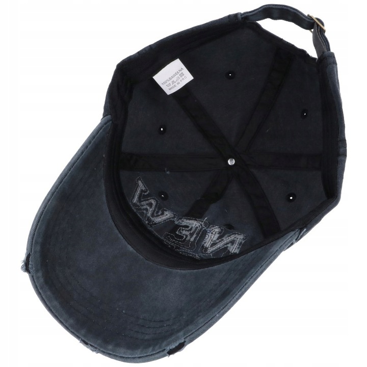 CZAPKA z Daszkiem BEJSBOLÓWKA przecierana Szara