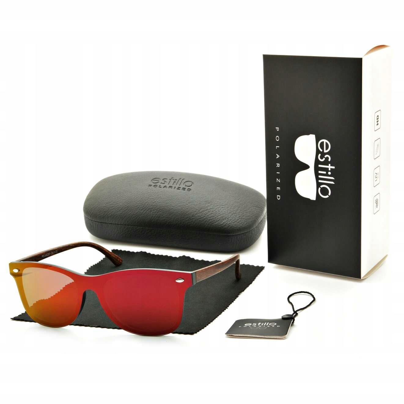 Okulary POLARYZACYJNE Pełne Przeciwsłoneczne Nerd marki ESTILLO + GRATISY