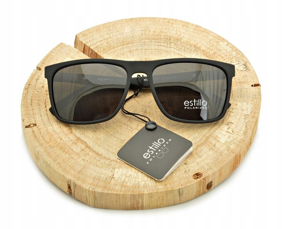 Męskie Okulary POLARYZACYJNE Przeciwsłoneczne marki ESTILLO + GRATISY