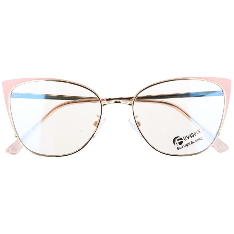 OKULARY ZERÓWKI Z FILTREM BLUE LIGHT DO KOMPUTERA OCHRONNE DAMSKIE KOCIE +