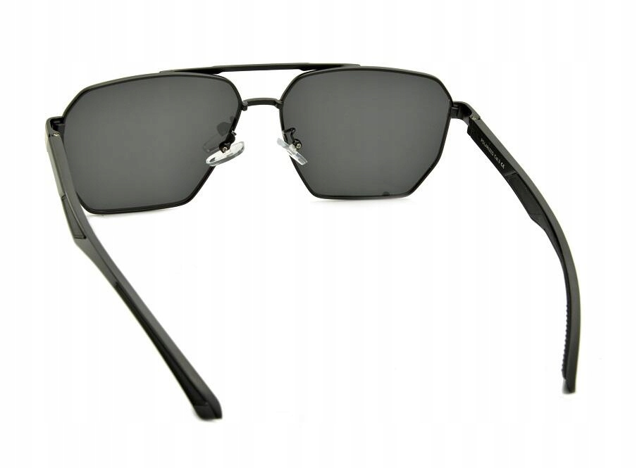 Duże OKULARY MĘSKIE POLARYZACYJNE PRZECIWSŁONECZNE PolarZone PILOTKI