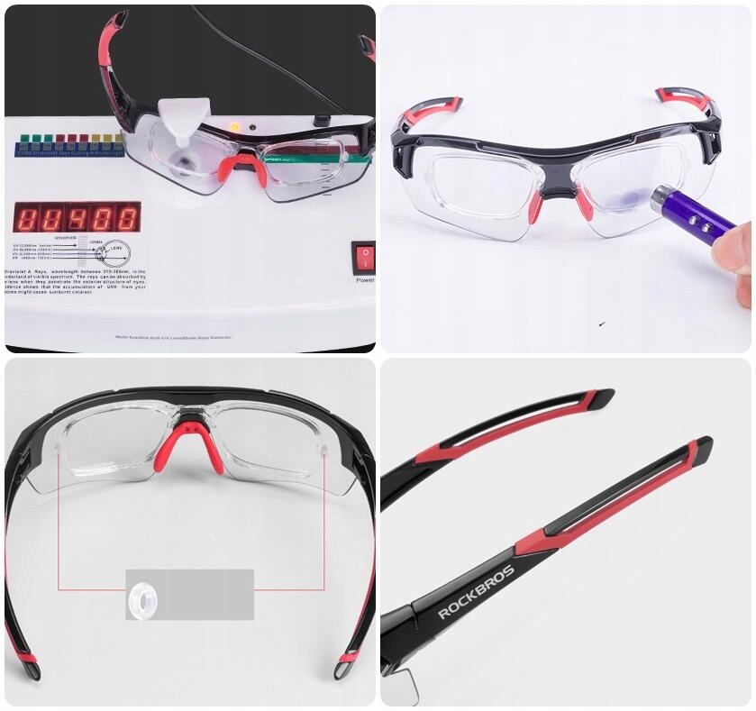 Rowerowe Okulary PRZECIWSŁONECZNE FOTOCHROM Ramka