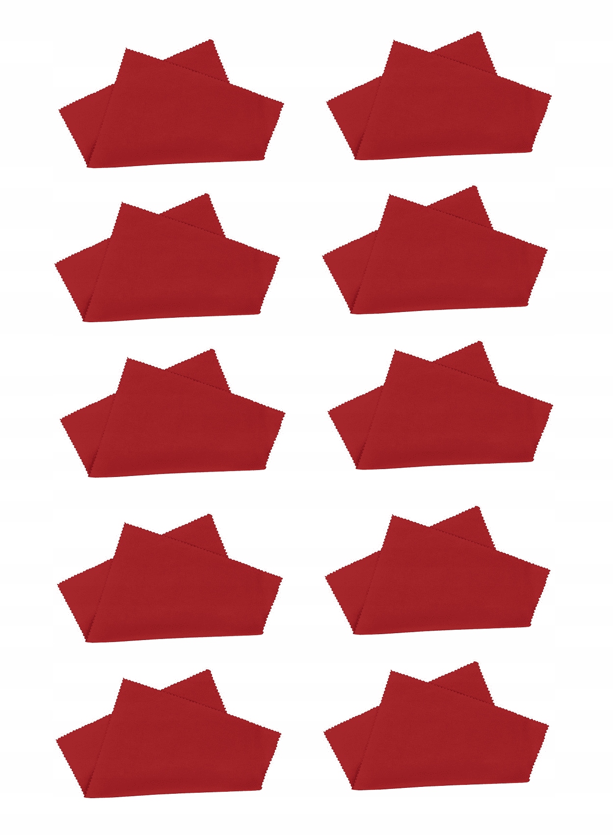 10x ŚCIERECZKA do Okularów okulary Mikrofibra RED