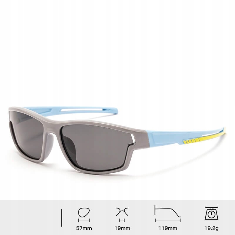 Dziecięce 5-9 lat Okulary przeciwsłoneczne z Polaryzacją dla dzieci SZARE