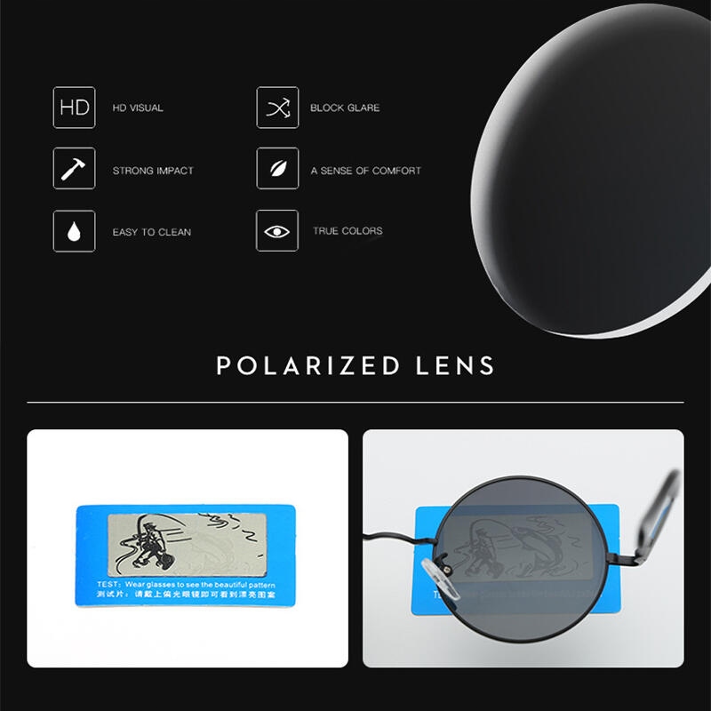 LENONKI Okulary Przeciwsłoneczne POLARYZACJA ZŁOTE