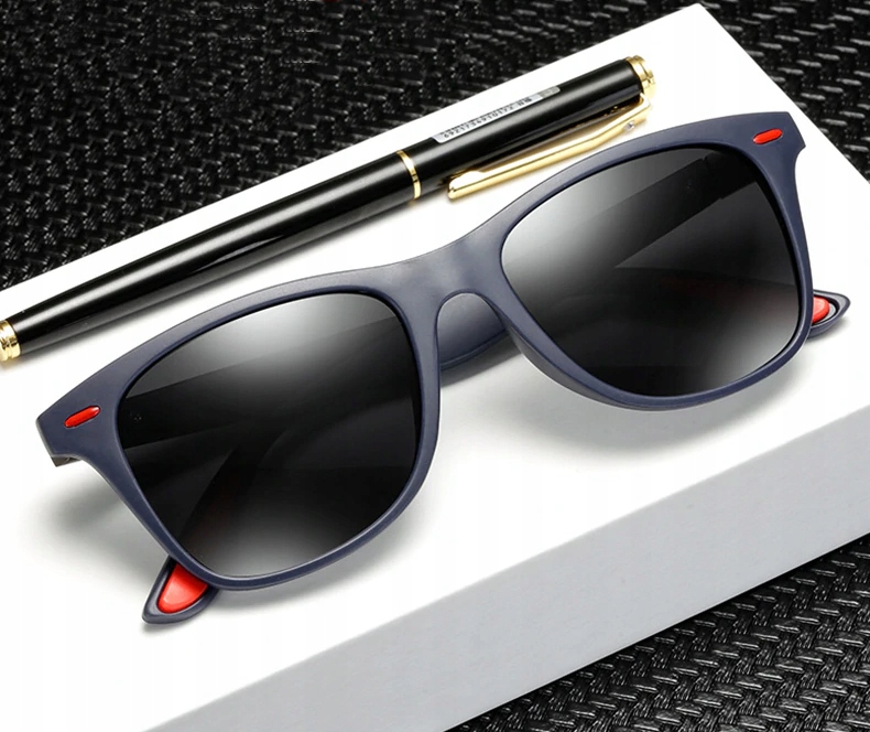 Męskie okulary przeciwsłoneczne Polaryzacyjne Nerd