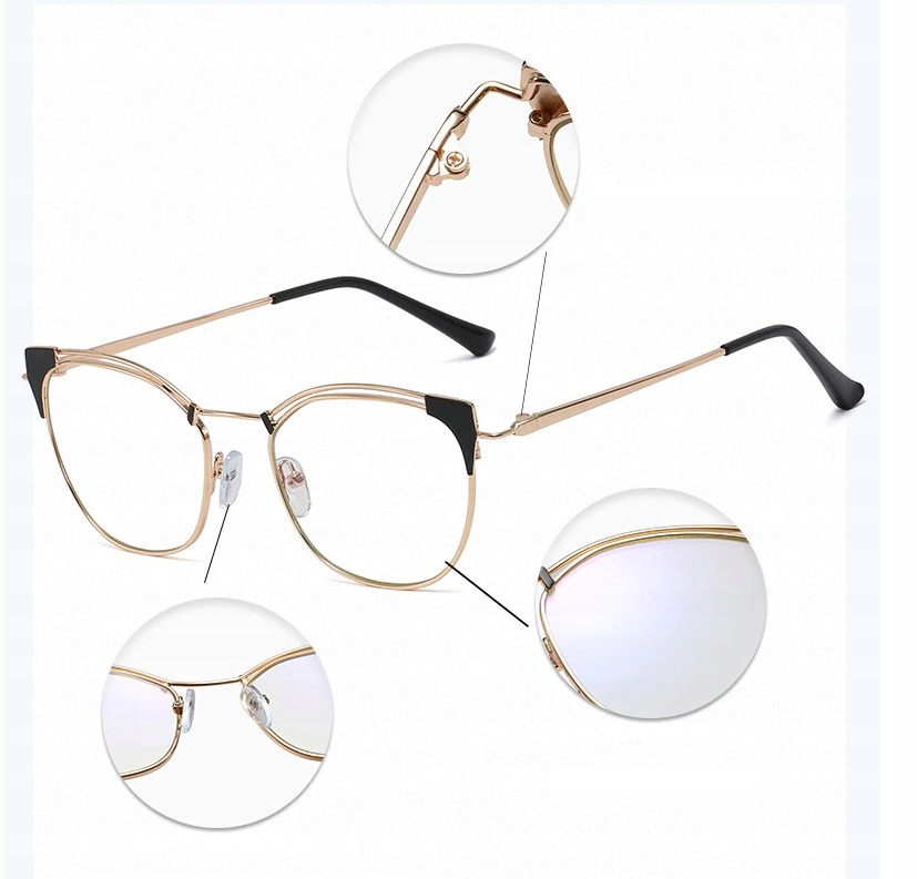 Okulary z Filtrem Niebieskim do Ekranów LCD kocie