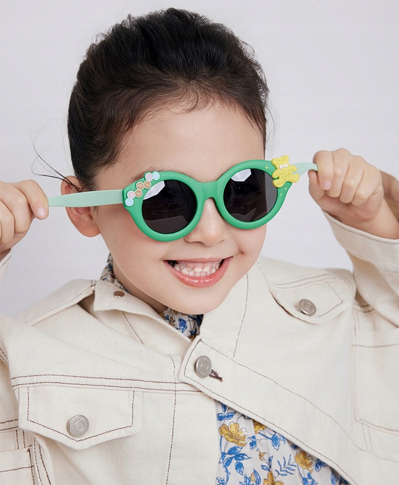 Dziecięce 3-6 lat gumowe Okulary przeciwsłoneczne UV z Polaryzacją Dzieci