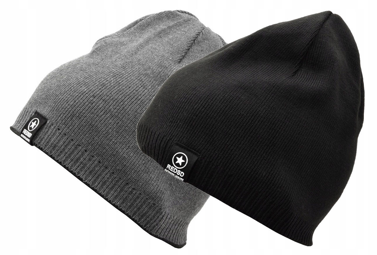 Męska CZAPKA ZIMOWA DWUSTRONNA L/XL Akryl na zimę