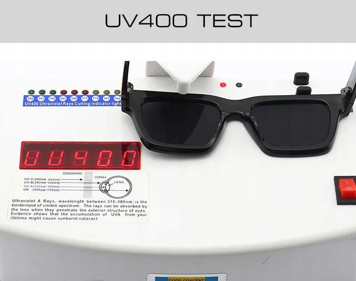 OKULARY PRZECIWSŁONECZNE filtr UV400 Szare damskie męskie + ETUI + ŚCIERKA