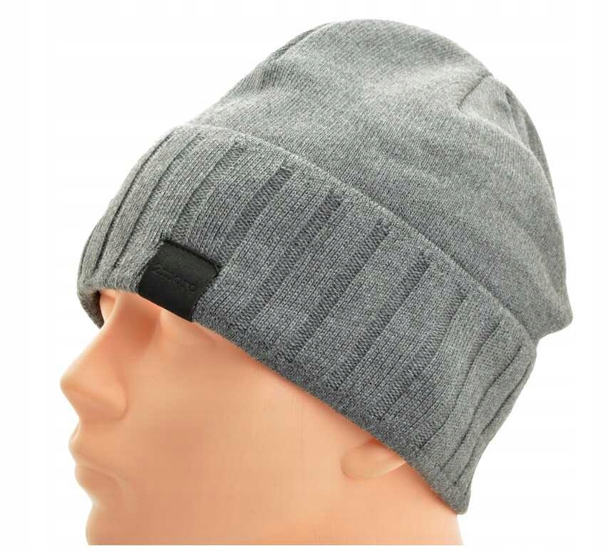 Męska CZAPKA ZIMOWA L/XL Akryl - na zimę - POLAREM