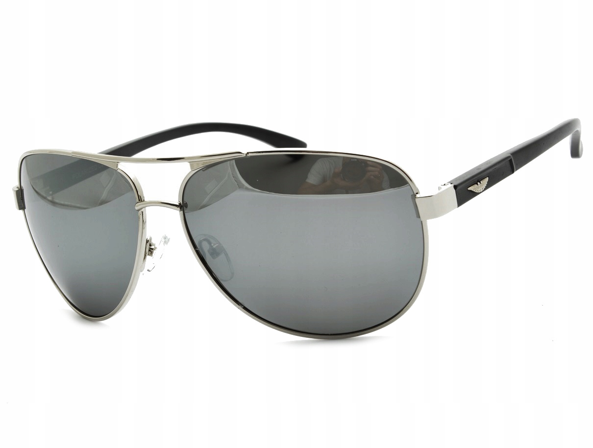 Okulary Pilotki dla kierowców Polaryzacja Lustra PRZECIWSŁONECZNE UV400 Męs