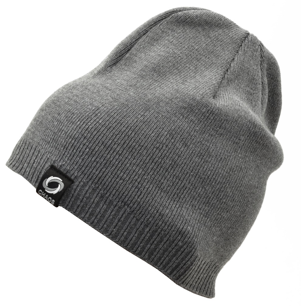 Męska CZAPKA ZIMOWA L/XL Akryl - na zimę GRAFITOWA