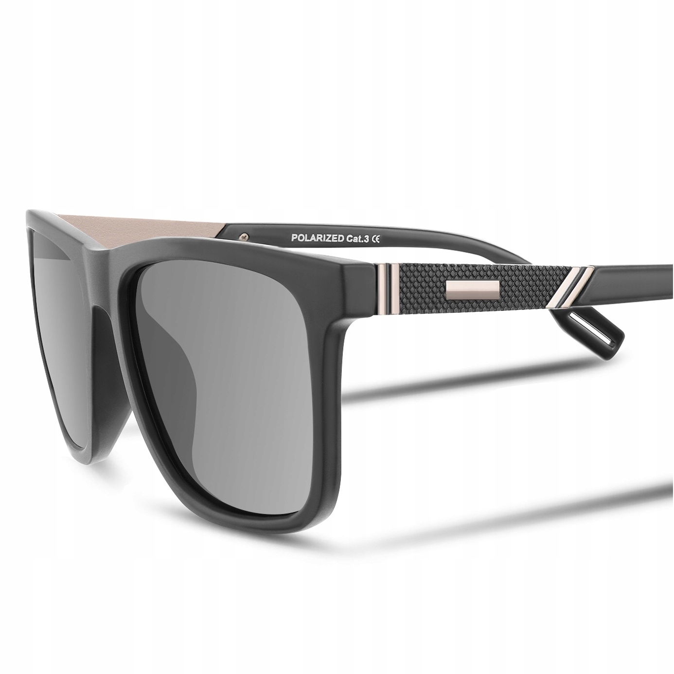 Okulary PRZECIWSŁONECZNE Nerd POLARYZACYJNE czarne