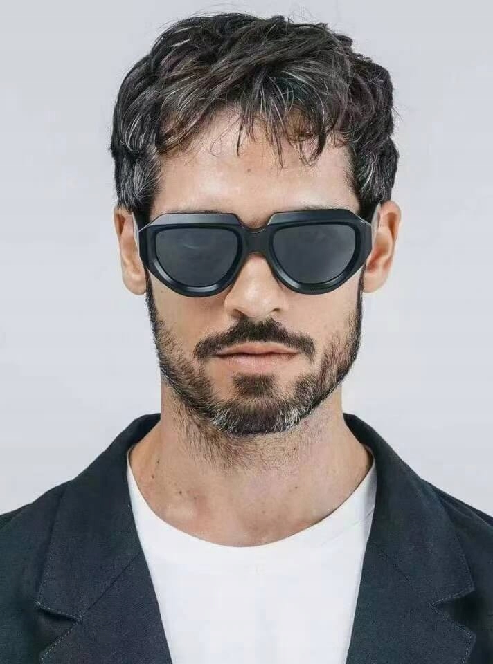 OKULARY PRZECIWSŁONECZNE filtr UV400 Szare damskie męskie + ETUI + ŚCIERKA