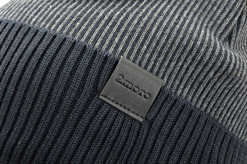 Męska CZAPKA ZIMOWA L/XL Akryl - na zimę - POLAREM