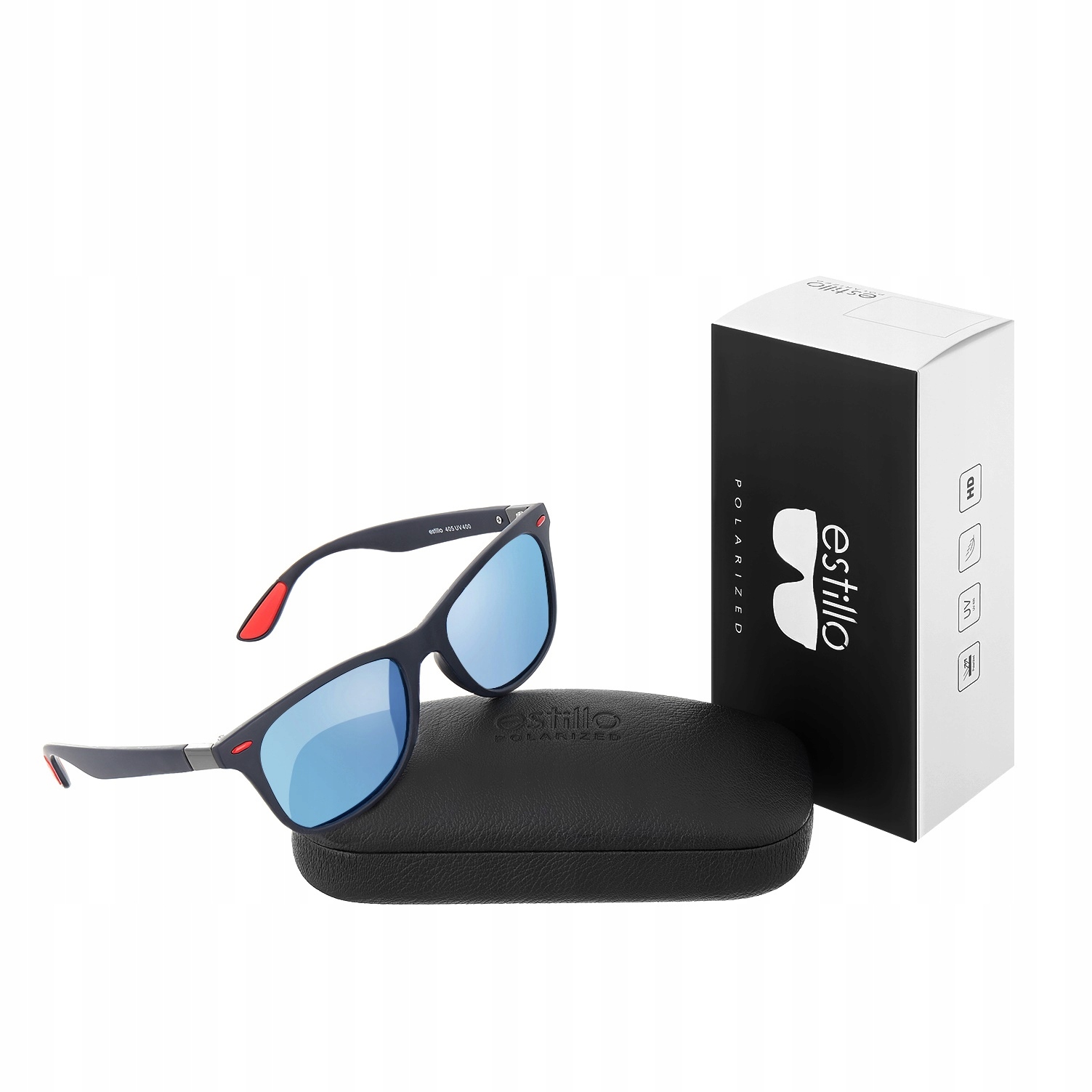 Okulary POLARYZACYJNE Lustro Przeciwsłoneczne Nerd marki ESTILLO + GRATISY