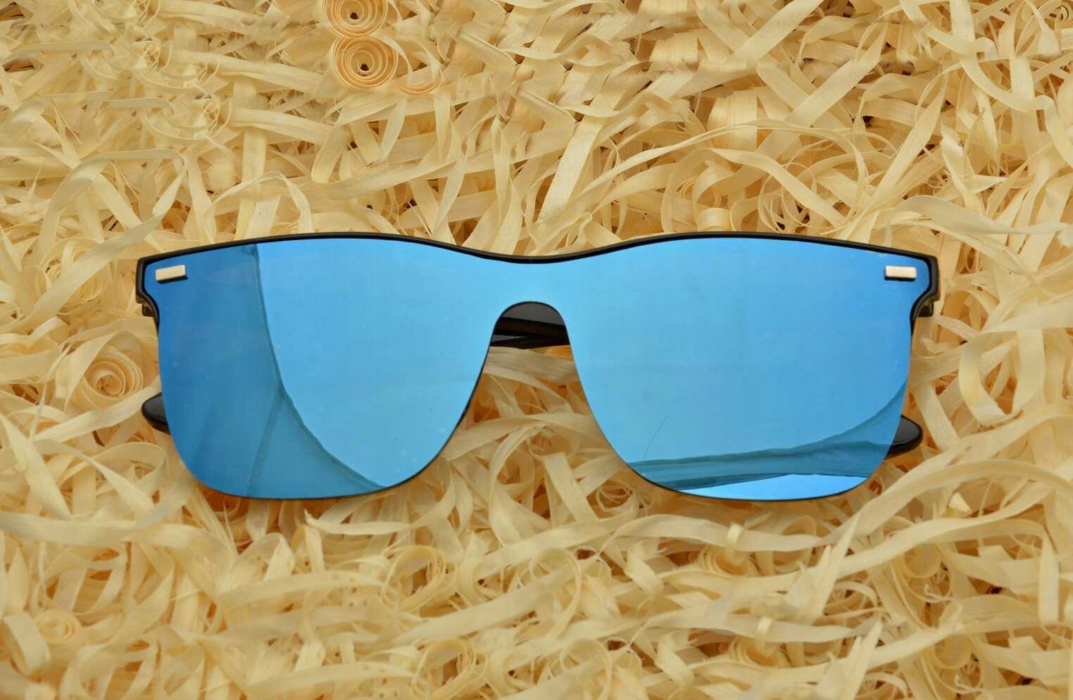 OKULARY PEŁNE Lustro PRZECIWSŁONECZNE MĘSKIE UV